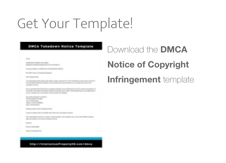 Ví dụ về một mẫu DMCA takedown notice hoàn chỉnh