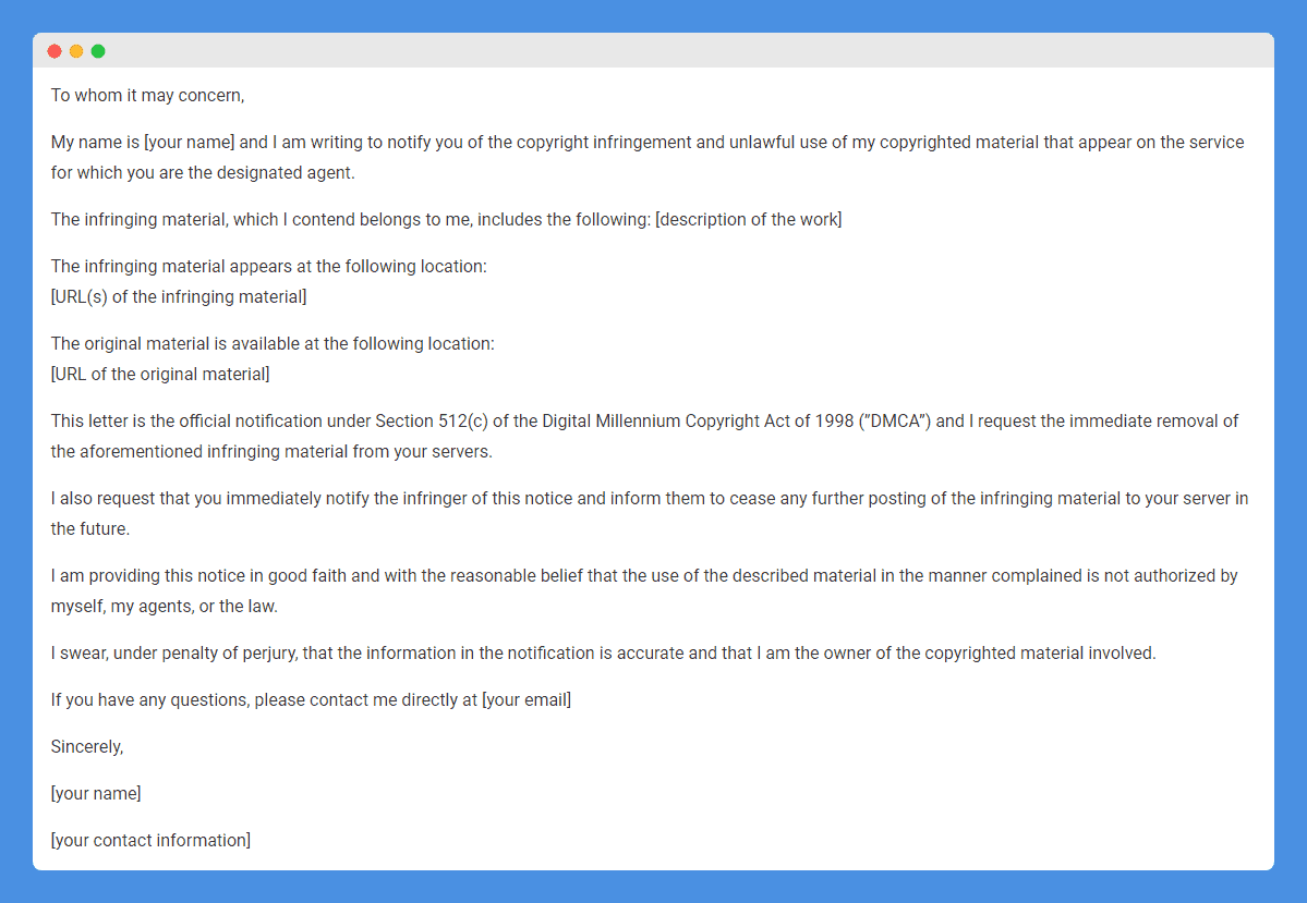 Quy trình từng bước để gửi thông báo DMCA takedown notice hiệu quả