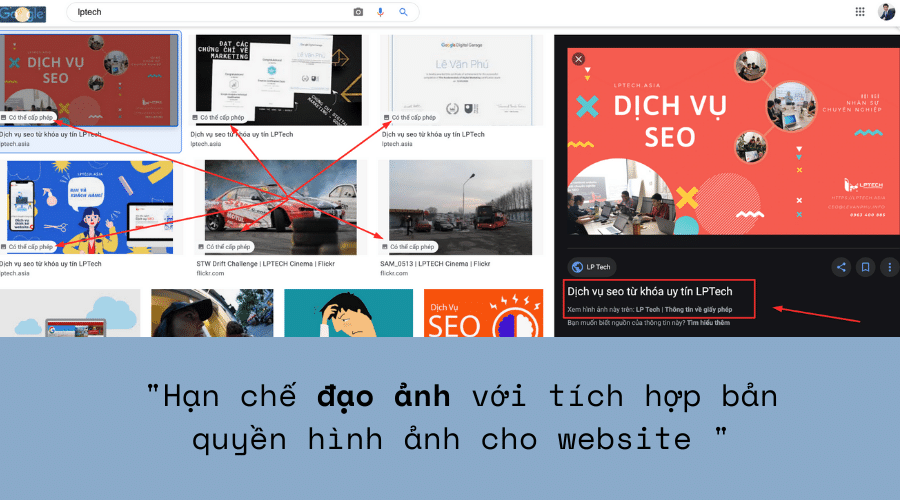 Người sáng tạo nội dung đang tìm kiếm hình ảnh miễn phí bản quyền trên máy tính
