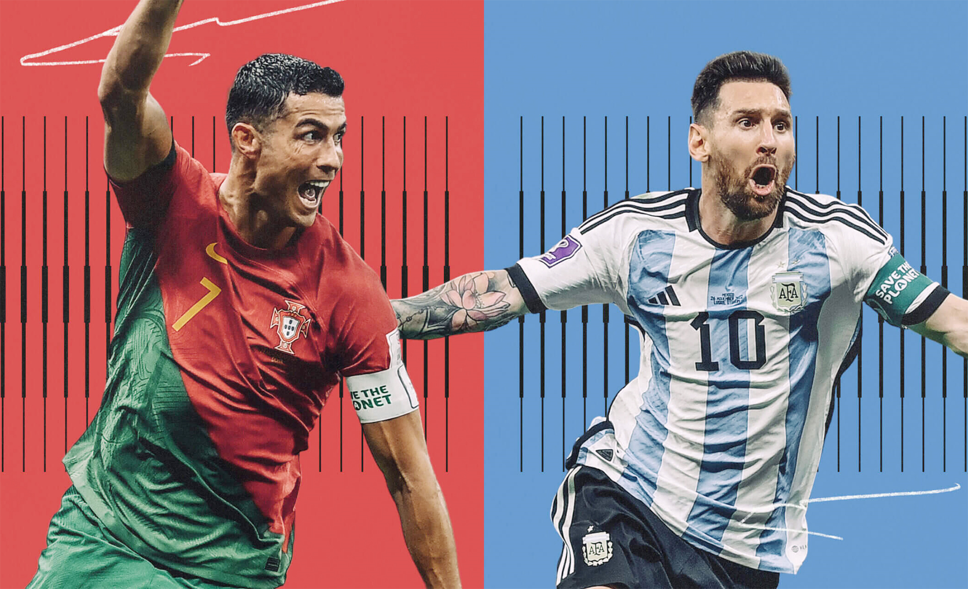 Cristiano Ronaldo và Lionel Messi trong một trận El Clasico